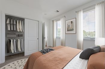 Well lite bedroom